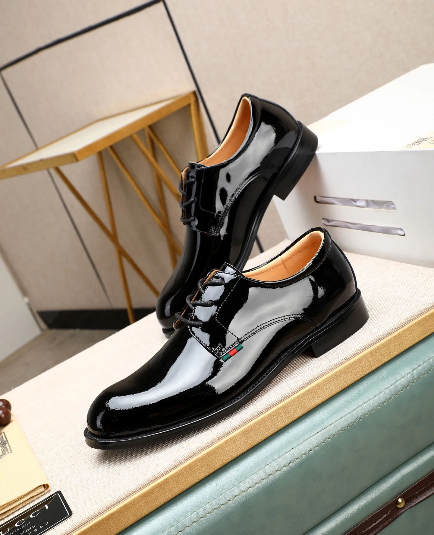 Men's shoes 💰520 📛📛Original (water-dyed cow lining) GUCCI official website formal shoes🌀 Italian 🇮🇹Imported cowhide➕Top imported water-dyed cowhide lining💋Finely handmade Original bottom, the real thing looks better when photographed in person Standard size 38-44